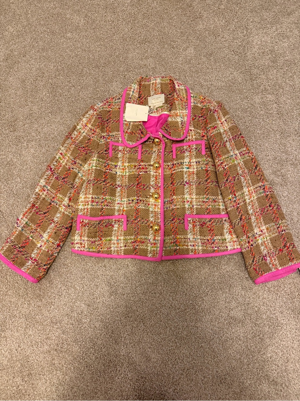 Holiday Sparkle🎉Kate Spade Addie Jacket in Tutti Fruitti 10 NWT